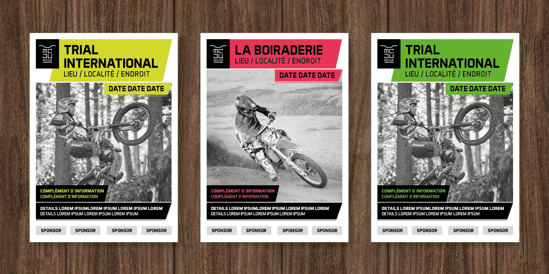 Moto Club Jurassien Poster Concept.