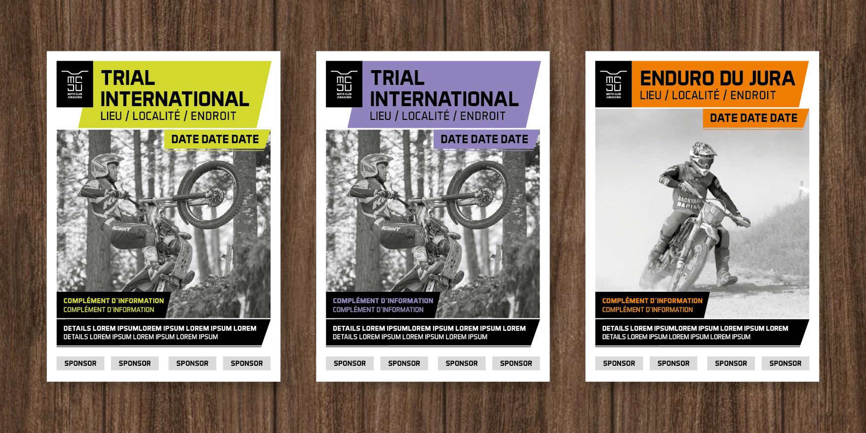 Moto Club Jurassien Poster Concept.
